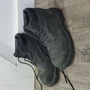 Boys Black Timberland Boots sz 1 M